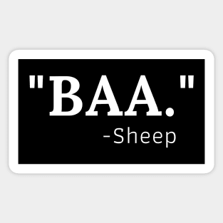 Sheep Says Baa Sticker